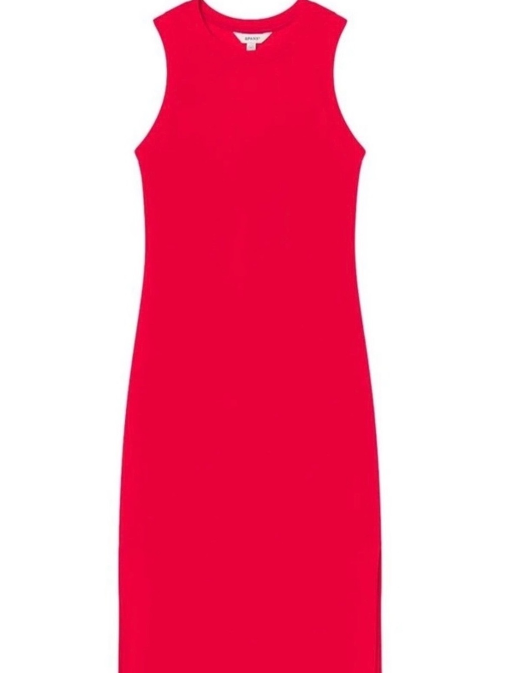 SPANX Air Essentials Red Sleeveless Maxi Dress with Side Slit - Picture 1 of 9